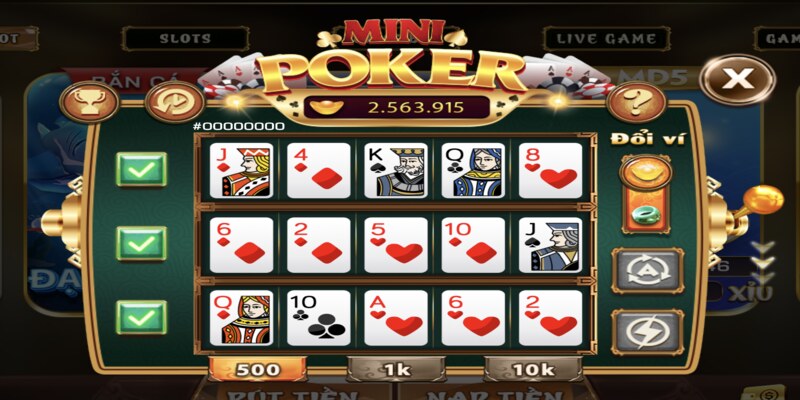 Cách Chơi Mini Poker Đơn Giản Tại Cổng Game Iwin 2 Cách chơi mini poker