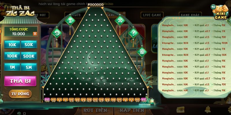 Game Zic Zac Iwin Club là một tựa game giải trí theo cơ chế thả bi Game Zic Zac Iwin Club